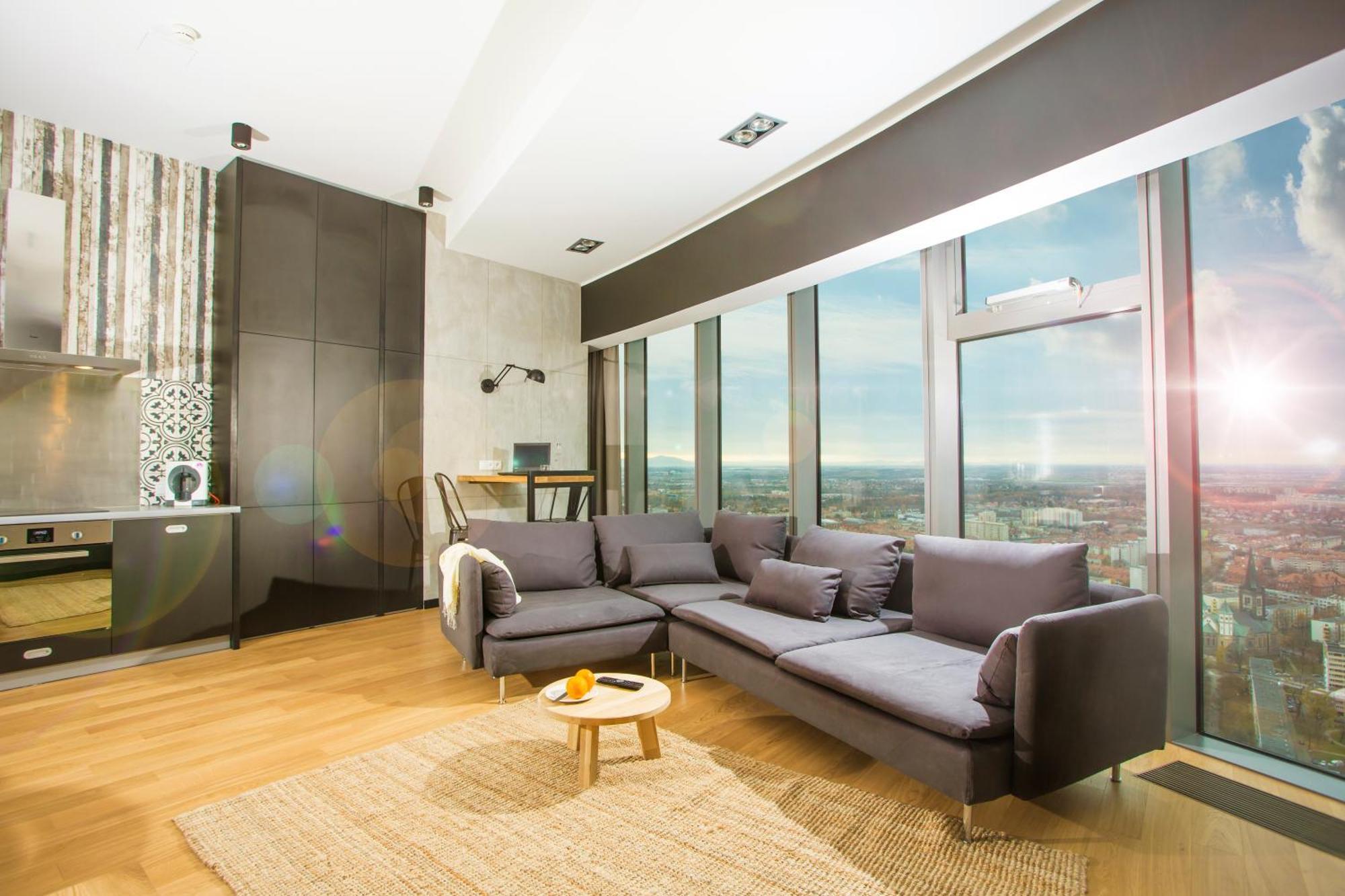 Apartamenty Sky Tower Breslávia Exterior foto