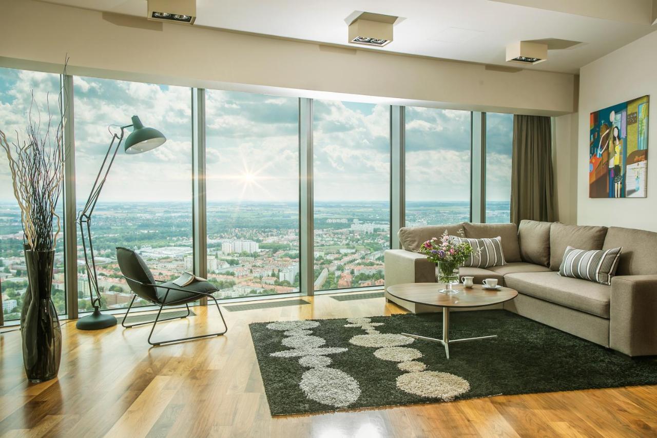 Apartamenty Sky Tower Breslávia Exterior foto